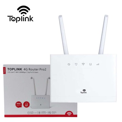 Routeur 4G Modem LTE Sans-fil 450Mbps WiFi TopLink Pro 2 avec emplacement pour carte SIM