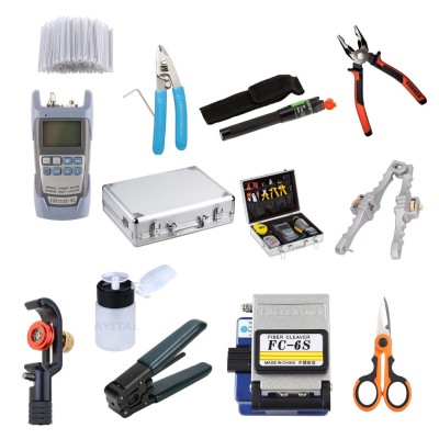 Kit Mallette professionnelle Fibre Optique FTTH 11 en 1