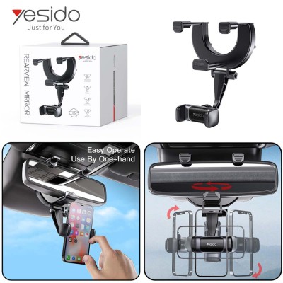 YESIDO C193 Support Smartphone voiture sur rétroviseur intérieur Auto