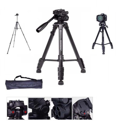 Trépied professionnel Portable yunteng VCT-668 avec tête de trépied pour Caméra MAX:146cm