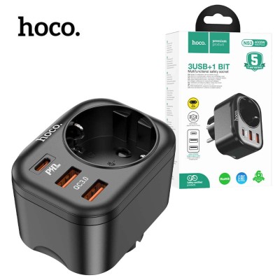 HOCO NS3 Prise 4000W Chargeur PD 20W + USB QC3.0 18W
