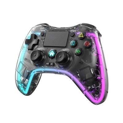 Manette Transparente BSP-P05 sans-fil RGB pour PS4 PS3 PC SWITCH IOS ANDROID