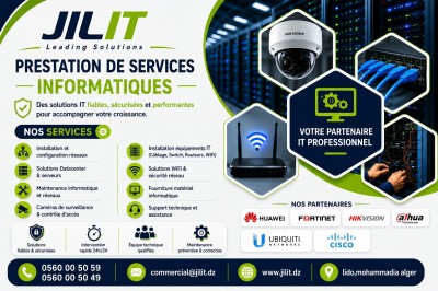 مشاريع-ودراسات-prestation-de-services-informatiques-sarl-jil-it-المحمدية-الجزائر
