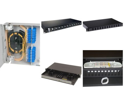 Tiroirs et Boîtes Optiques - SC & LC - 12 à 24 ports