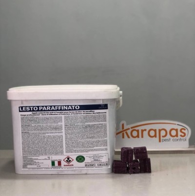 Raticide en Bloc LESTO PARAFFINATO