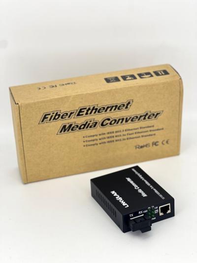 Convertisseur Fibre-optique Ethernet SC (RJ45) Gigabit MULTI-MODE LW-3062C LINKWLAN // REF : 2944