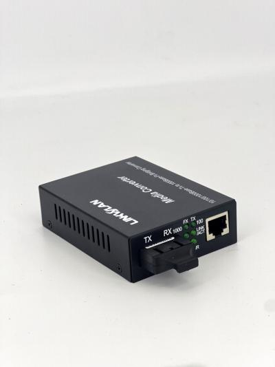Convertisseur Fibre-optique Ethernet SC (RJ45) Gigabit SINGLE-MODE LW-3062B LINKWLAN // REF : 6208