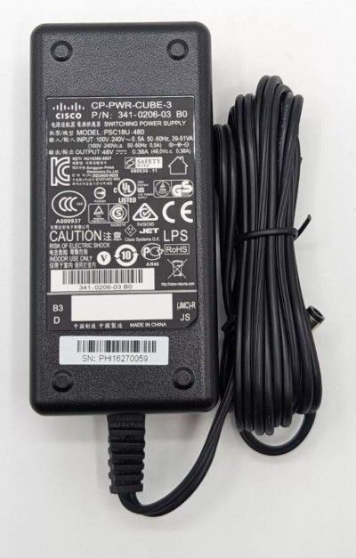 Bloc d'Alimentation Cisco CP-PWR-CUBE-3 | Neuf