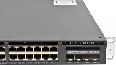 Switch Cisco Catalyst WS-C3650-24PD-S | 24 Ports Gigabit PoE+ | 2x SFP+ | 2x SFP