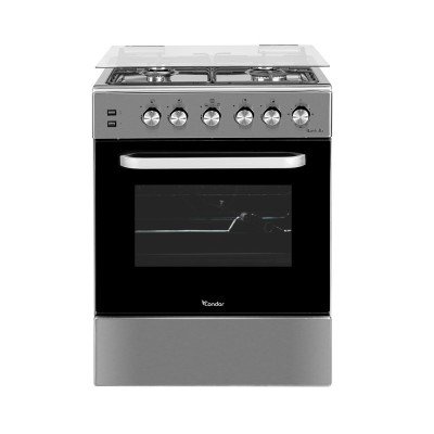 CUISINIÈRE CONDOR RAVIOLLA 4 FEUX INOX AVEC FOUR VENTILÉ ET CATALYSÉ / CASH ET FACILITÉ
