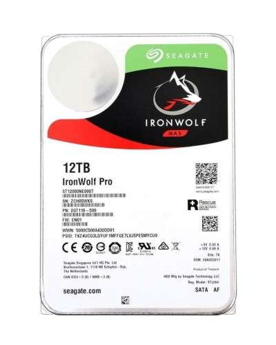 Disque dur pour Nas Seagate IronWolf Pro 12Tb