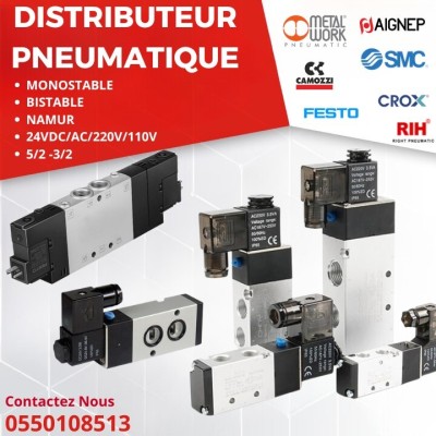 distributeur pneumatique - filtre régulateur - régulateur de pression - festo -camozzi - smc -