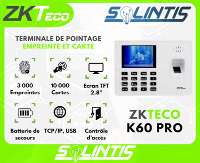 Pointeuse Biométrique ZKTeco K60-PRO