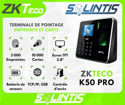 Pointeuse Biométrique ZKteco K50 pro