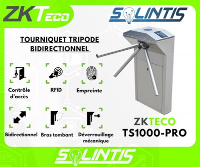 Tourniquet Tripode ZKteco TS1000 Pro