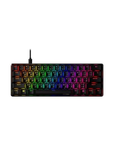CLAVIER GAMING HYPERX ALLOY ORIGINS 60 AQUA TACTILE  RGB BLACK ENGLISH US