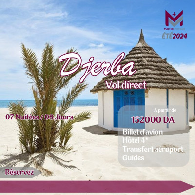 voyage-organise-djerba-vol-direct-septembre-2024-baba-hassen-alger-algerie