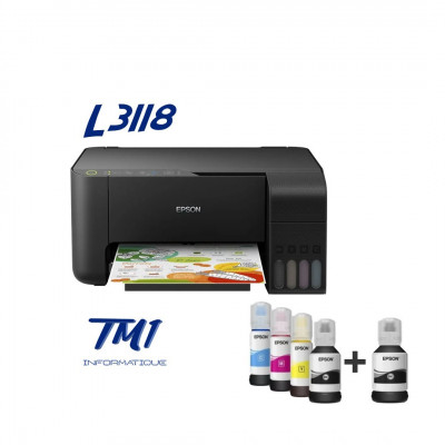 imprimante Multifonction EPSON L3118 EcoTank couleurs  (PRIX CHOC)