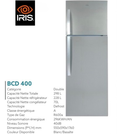 RÉFRIGÉRATEUR IRIS BCD 400 L Defrost