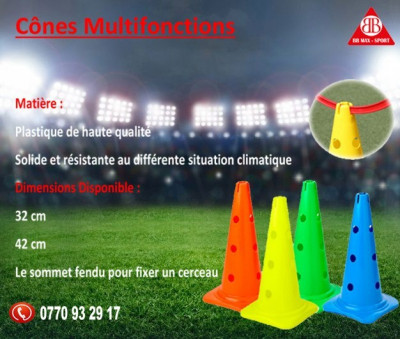 معدات-رياضية-cones-multifonctionscones-souplesdemi-دار-البيضاء-الجزائر