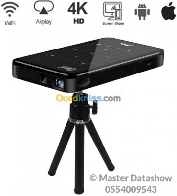 Data show projecteur 4K WIFI Bluetooth Datashow Android 9