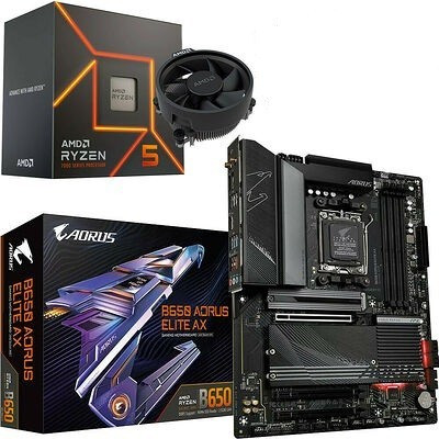KIT UPGRADE PC AMD RYZEN 5 7600 + B650 AORUS ELITE AX