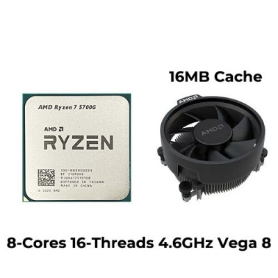 AMD RYZEN 7 5700G WITH RADEON GRAPHICS 8 CORE 16 THREAD 4.6G MAX+VANTILO 