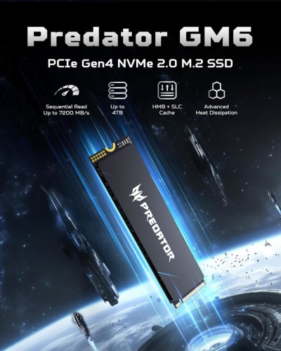 SSD PREDATOR ACER GM6 2 TO M.2 PCIE 4.0
