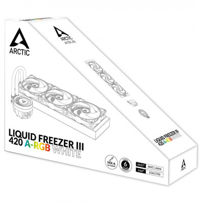 KIT DE WATERCOOLING  ARCTIC LIQUID FREEZER III 420 A-RGB (BLANC)