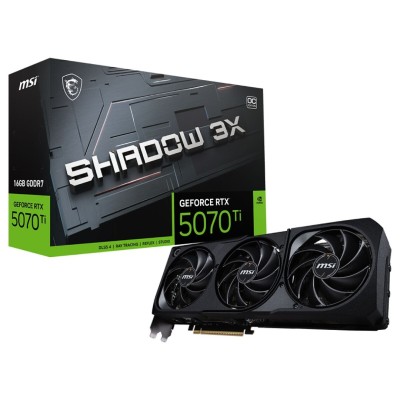 CARTE GRAPHIQUE MSI GAMING RTX 5070 TI 16G SHADOW 3X OC 16 GO GDDR7