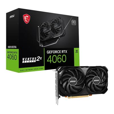 CARTE GRAPHIQUE MSI RTX4060 8GB VENTUS 2X BLACK 8G OC