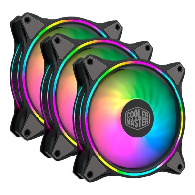 COOLER MASTER MASTERFAN MF120 HALO ARGB (X3) LOT DE 3 VENTILATEURS DE BOITIER 120 MM AVEC LED ARGB