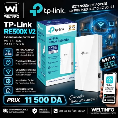 repeteur-wi-fi-tp-link-re500x-v2-6-ax1500-alger-centre-algerie