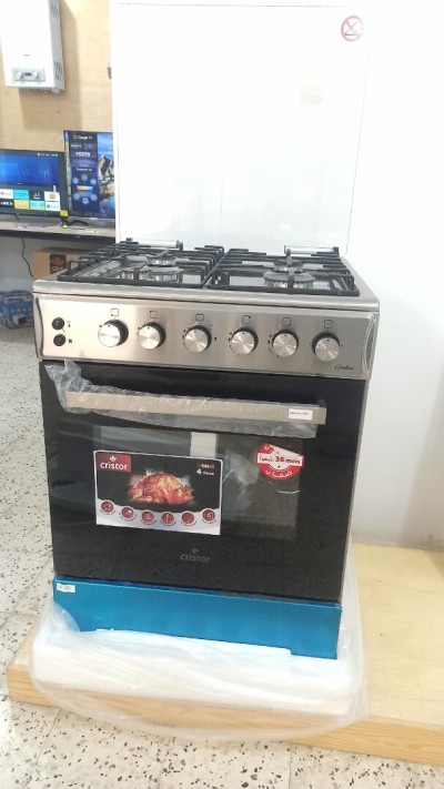 PROMO Cuisinière Cristor Gratina 4feux Inox Ventilé catalysé 36500Da