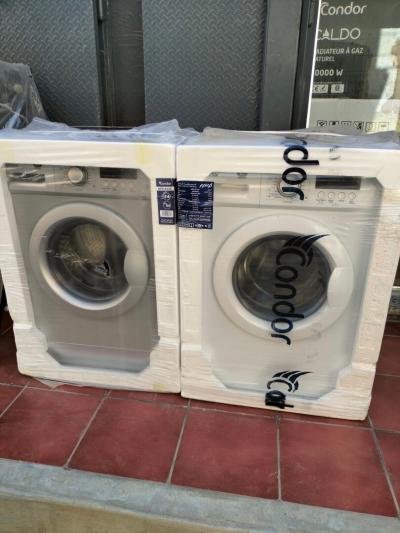 PROMO Machine à laver CONDOR 6Kg 1400Tr/Mn Blanc 39000Da/ Gris 41500Da 