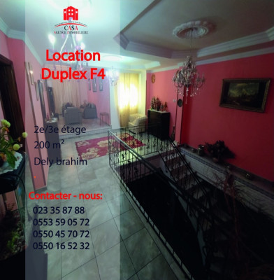 Location Duplex F4 Alger Dely brahim