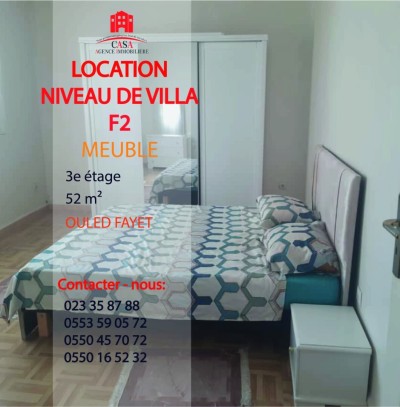Rent Apartment Villa floor F2 Alger Ouled fayet