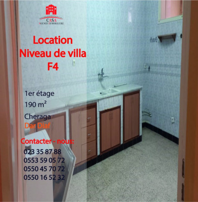 Location Niveau De Villa F4 Alger Cheraga