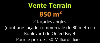 Sell Land Alger Ouled fayet