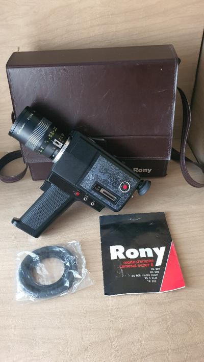 Vintage Camera film Super 8 Rony RS 808 macro zoom avec sacoche 