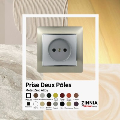 PRISE DE COURANT  DEUX PÔLES