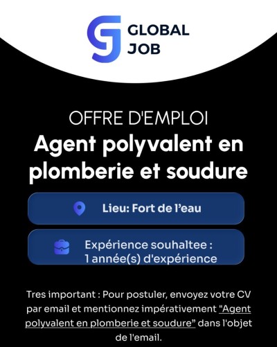 Agent Polyvalent en plomberie et soudure