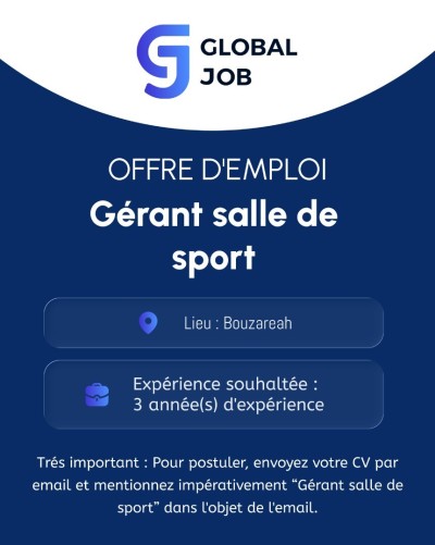 Gérant salle de sport