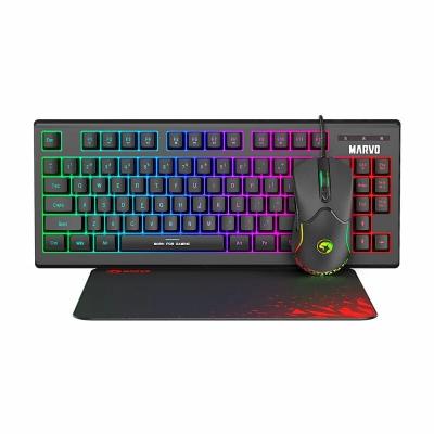 Pack Gaming 3en1 - Clavier 87 Touches, Souris 7 Boutons 7200 DPI, Tapis CM310 WH LOOT 30 MARVO
