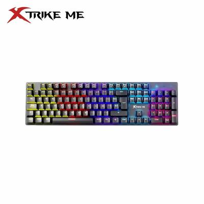 Clavier Gaming Mécanique Multimédia Anti-Ghosting Rétro-Éclairage USB QWERTY GK-915 Xtrike Me