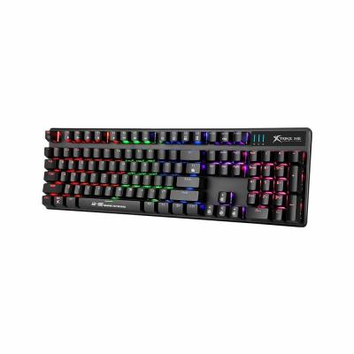 Clavier Gaming Mécanique Multimédia Anti-Ghosting Rétro-Éclairage RGB USB QWERTY GK-980 Xtrike Me