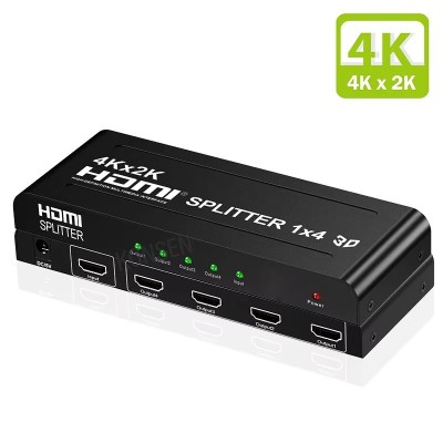 Splitter Répartiteur HDMI 1 Entrée & 4 Sorties UHD 4K x 2K 3D