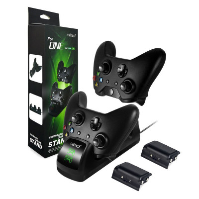 Station de Charge pour 2 Manettes Xbox avec 2 Batteries pour Manettes Xbox One / One S / One X 