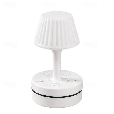 Lampe Veilleuse pour Chevet & Bureau avec Prises Secteur et Ports USB, Câble Secteur à 3.8m 