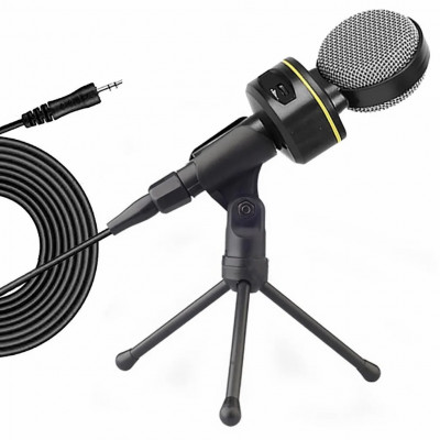 Microphone Omnidirectionnel à 360 Degrée  Jack 3.5 mm avec Trépied pour Multiplatrormes SF-930